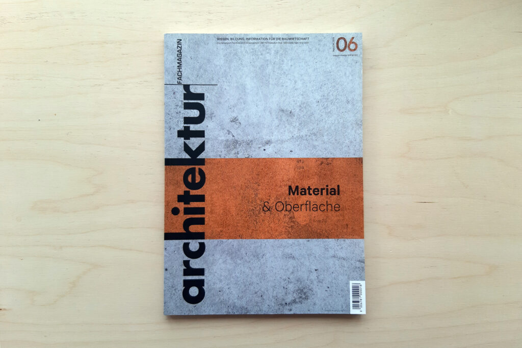 “Materielle entschleunigung”.  architektur Magazine